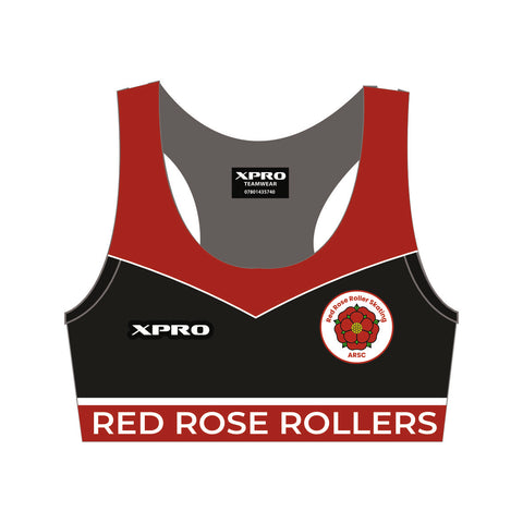 Red Rose Rollers Crop Top