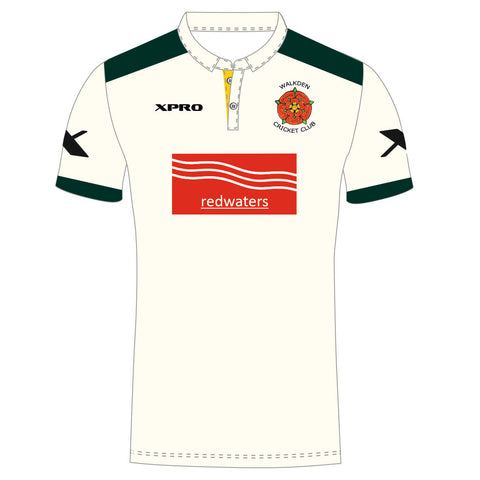 Walkden CC Senior Playing Shirt SHORT SLEEVE (Main Sponsor REDWATERS)